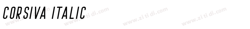 Corsiva Italic字体转换